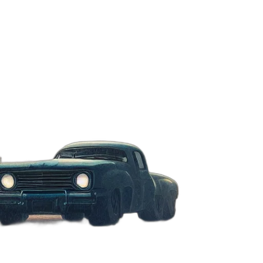 car, weapon, robot, 3d render, retro, futuristic, vintage, cars transparent PNG cut-out