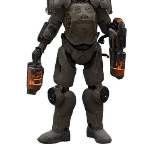 robot, bottle, weapon, concept art transparent PNG cut-out