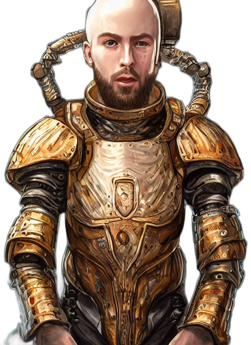 robot, staff, weapon, face, fantasy art, concept art, comic book art, watercolor transparent PNG cut-out
