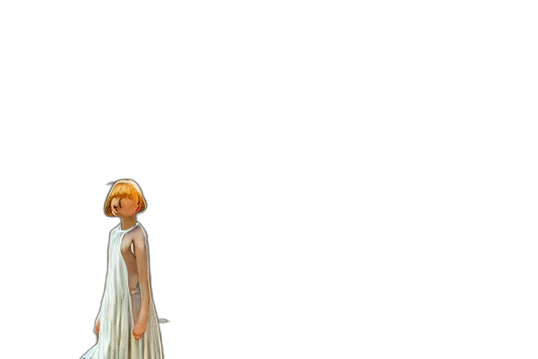 dress, staff, hat, crown, concept art, 3d render, pixel art, anime transparent PNG cut-out