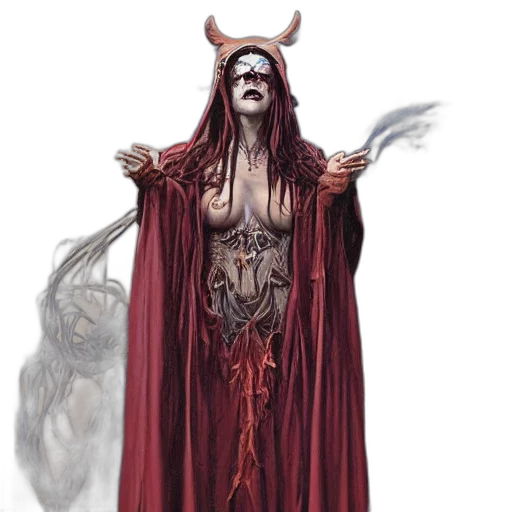 staff, mask, creature, concept art transparent PNG cut-out