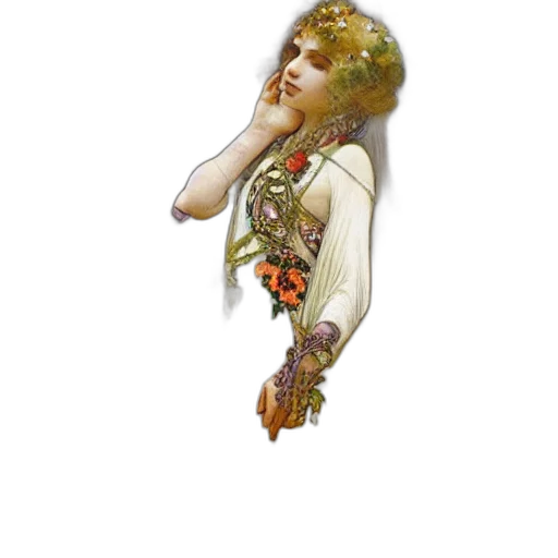 jewelry, dress, staff, crown transparent PNG cut-out