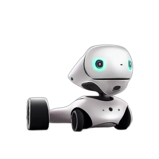 robot, car, 3d render, concept art, apple, idog, dog, concept transparent PNG cut-out