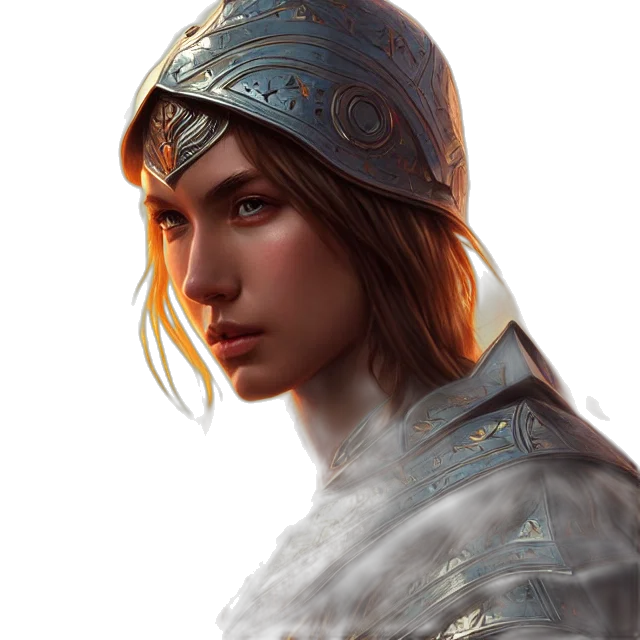 face, crown, sword, dragon, fantasy art, concept art, photorealistic, oil painting transparent PNG cut-out