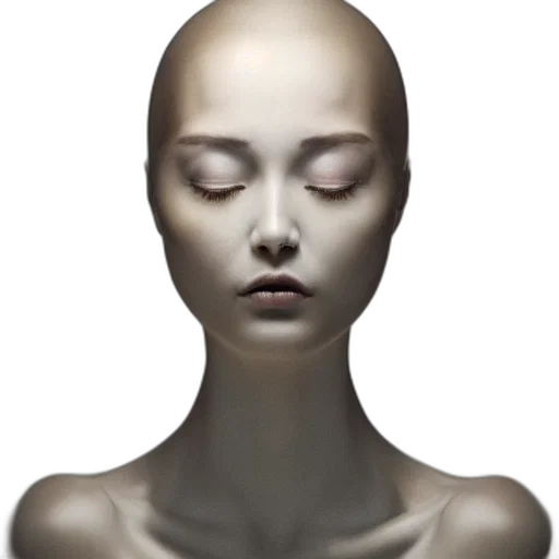 face, jewelry, mask, robot, photorealistic, 3d render, concept art, oil painting transparent PNG cut-out