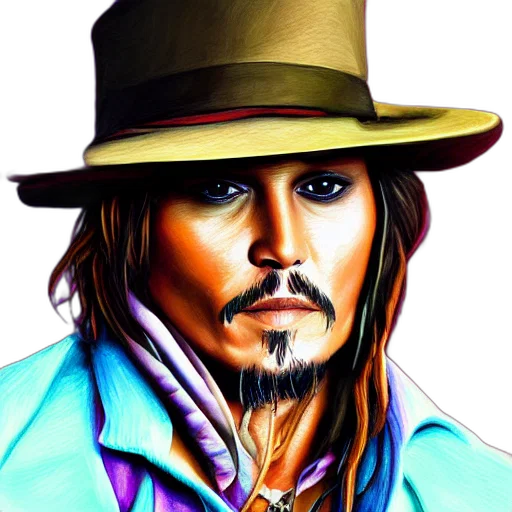 hat, face, photorealistic, comic book art, cartoon, fantasy art, portrait, jonny transparent PNG cut-out