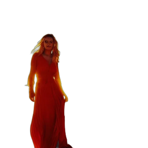 dress, staff, creature, jewelry transparent PNG cut-out