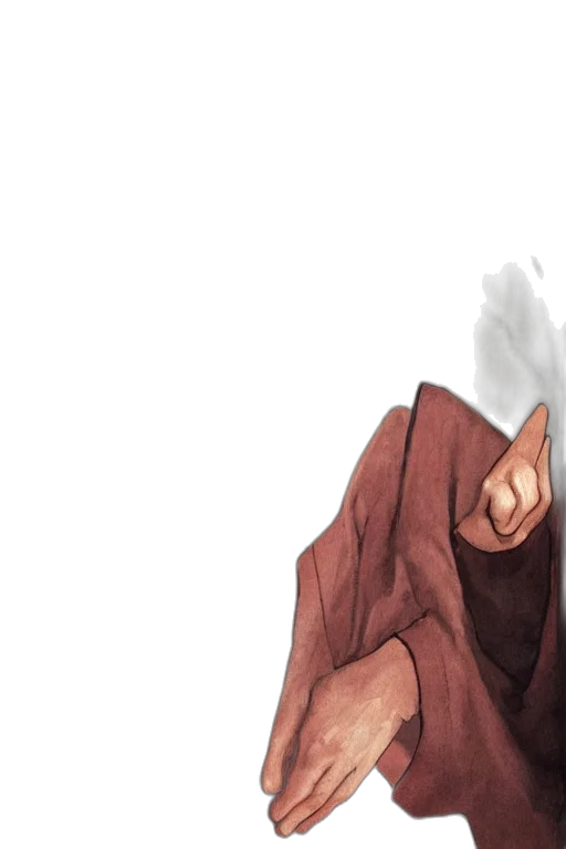 face, mask, jacket, staff transparent PNG cut-out
