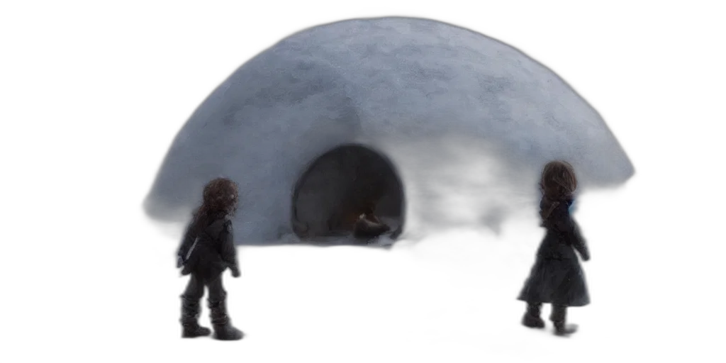 concept art, 3d render, snow, outer space transparent PNG cut-out