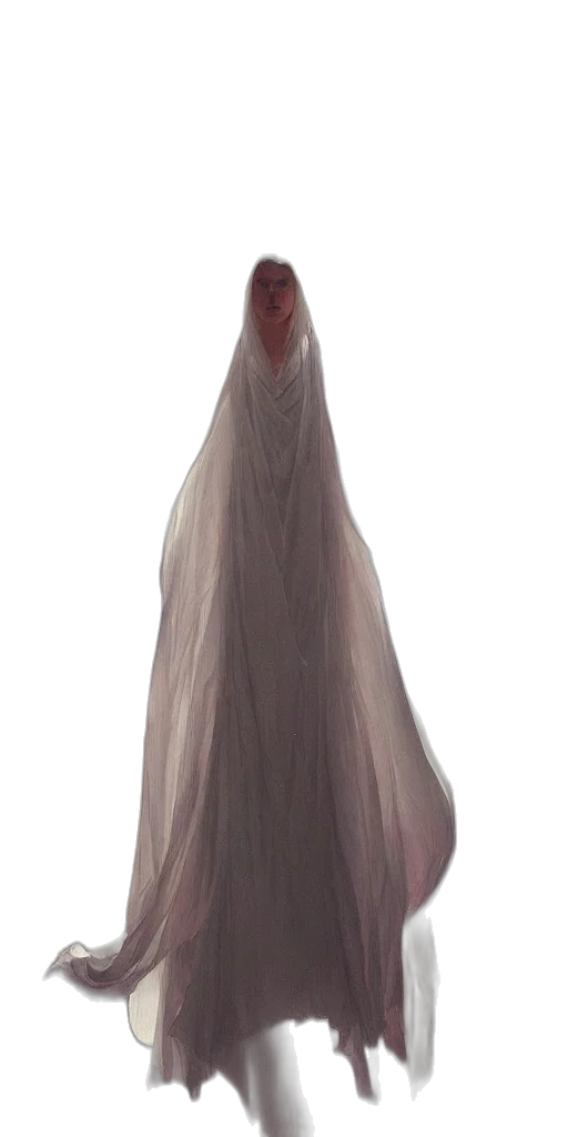 dress, mask, hair, face transparent PNG cut-out
