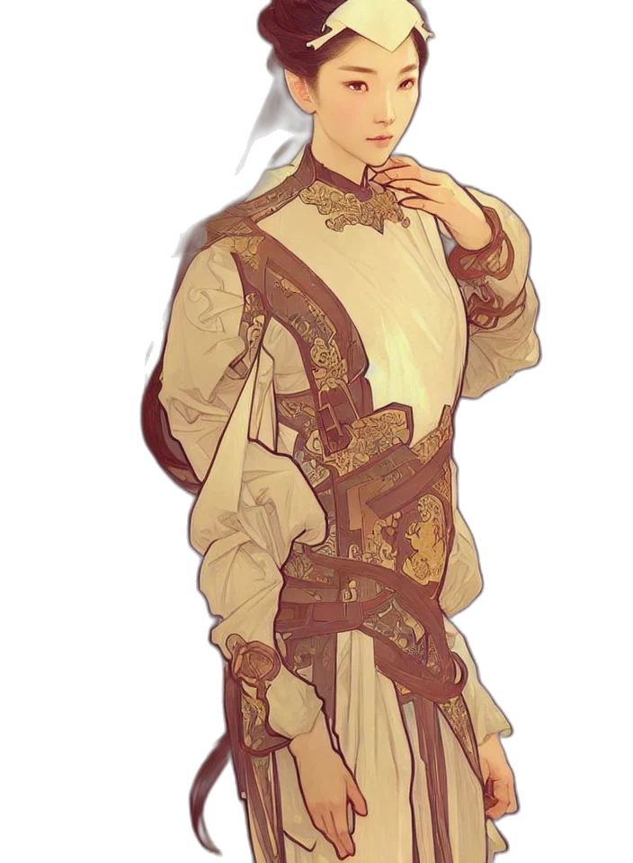 staff, jacket, sword, concept art transparent PNG cut-out