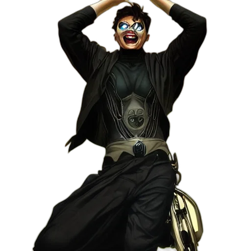 mask, staff, jacket, concept art transparent PNG cut-out