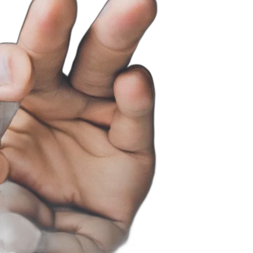 3d render, photorealistic, human, hand transparent PNG cut-out