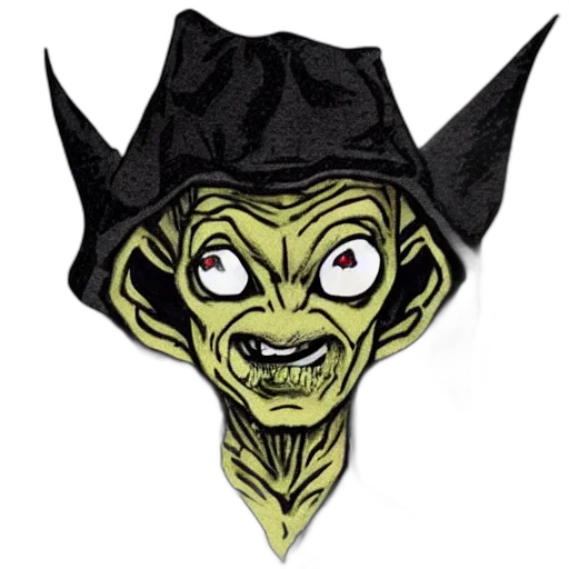 mask, face, staff, hat, comic book art, concept art, cartoon, pixel art transparent PNG cut-out