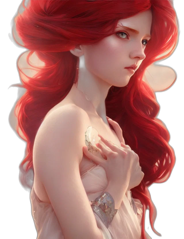dress, crown, jewelry, fantasy art transparent PNG cut-out
