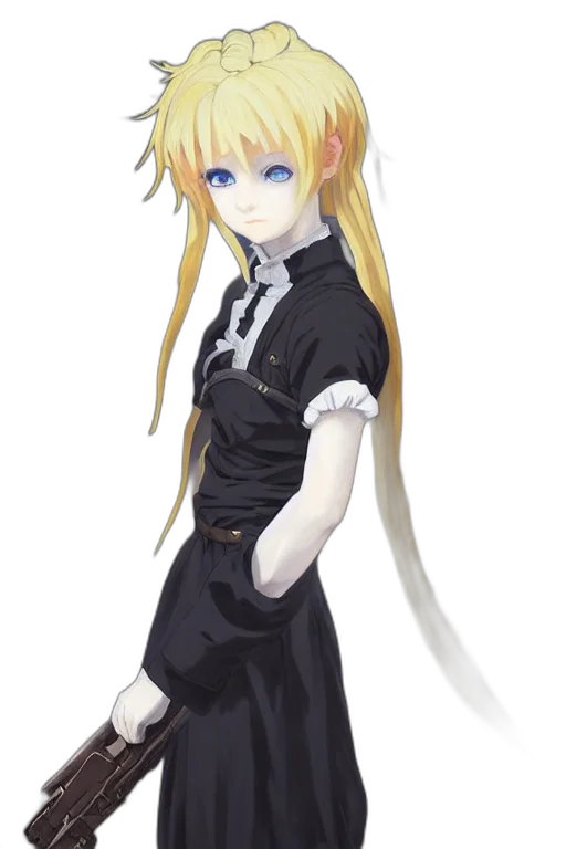 staff, dress, animal, anime, cartoon, concept art, pixel art, monochrome transparent PNG cut-out
