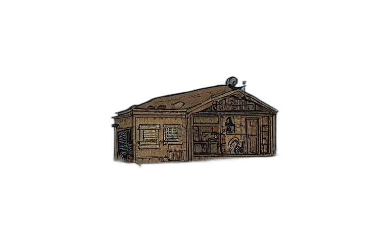 building, furniture, 3d render, concept art, pixel art, serene, landscape, singular transparent PNG cut-out