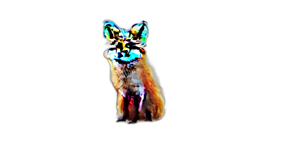 animal, creature, robot, mask, 3d render, pixel art, concept art, vaporwave transparent PNG cut-out