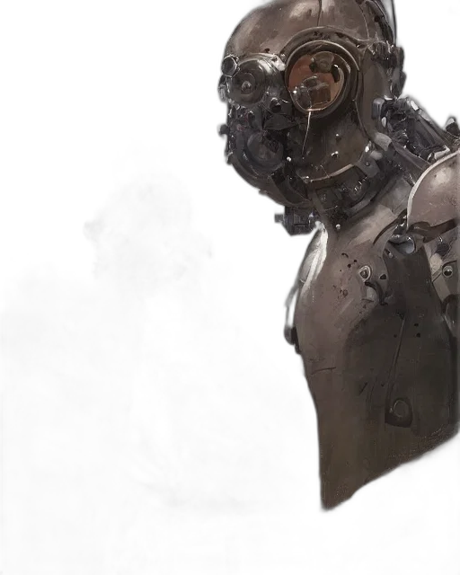 robot, mask, face, creature transparent PNG cut-out