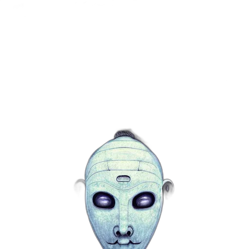 mask, face, robot, creature transparent PNG cut-out