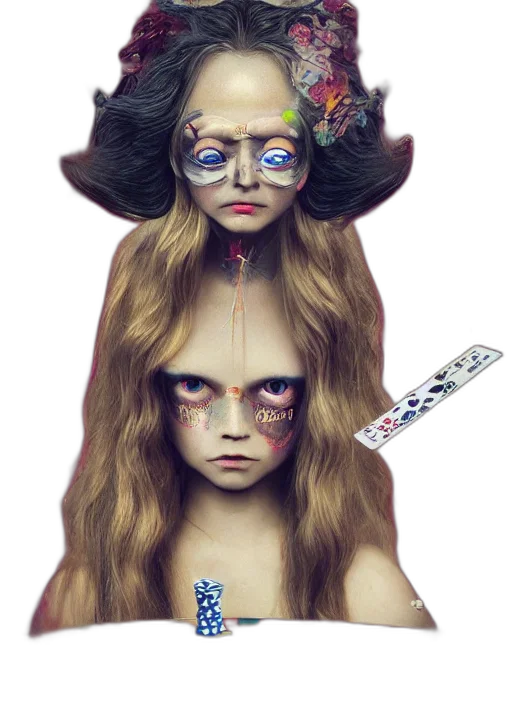 mask, hair, jewelry, crown, fantasy art, concept art, 3d render, photorealistic transparent PNG cut-out
