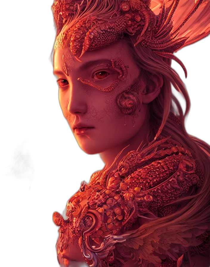 dragon, mask, face, crown transparent PNG cut-out