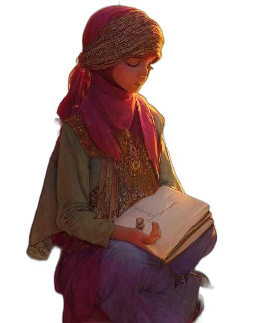 face, hat, jewelry, staff, concept art, fantasy art, photorealistic, watercolor transparent PNG cut-out