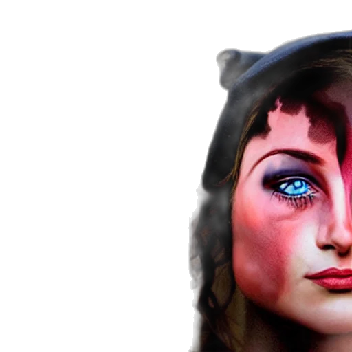 face, mask, photorealistic, 3d render transparent PNG cut-out