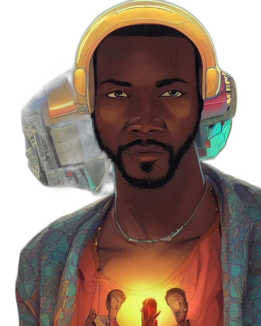 robot, concept art, comic book art, cyberpunk, fantasy art, stylish, vfx, portrait transparent PNG cut-out