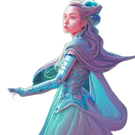 sword, fantasy art, concept art, comic book art, pixel art, blue, pastel, colorful transparent PNG cut-out