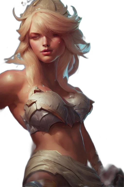 face, crown, sword, dress, fantasy art, concept art, oil painting, photorealistic transparent PNG cut-out