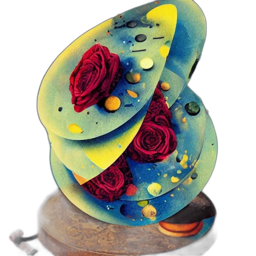 jewelry, flower, crown, hat, photorealistic, 3d render, oil painting, watercolor transparent PNG cut-out