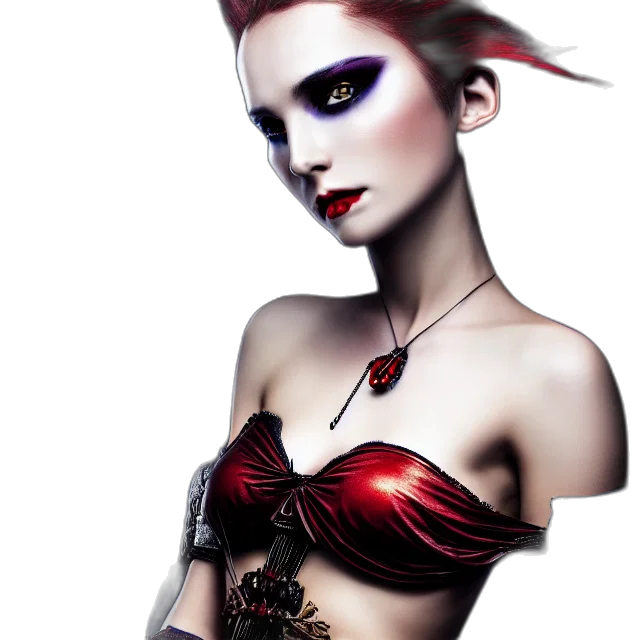 jewelry, fantasy art, photorealistic, concept art, comic book art, red, dark, photo transparent PNG cut-out