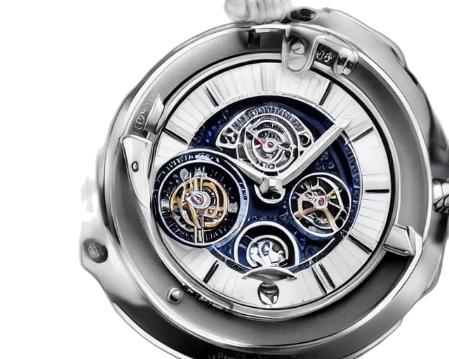 retro, futuristic, tourbillon, watch transparent PNG cut-out