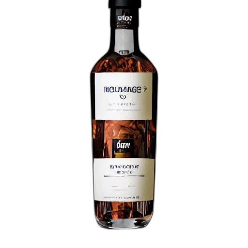 bottle, vodka, modern, design transparent PNG cut-out