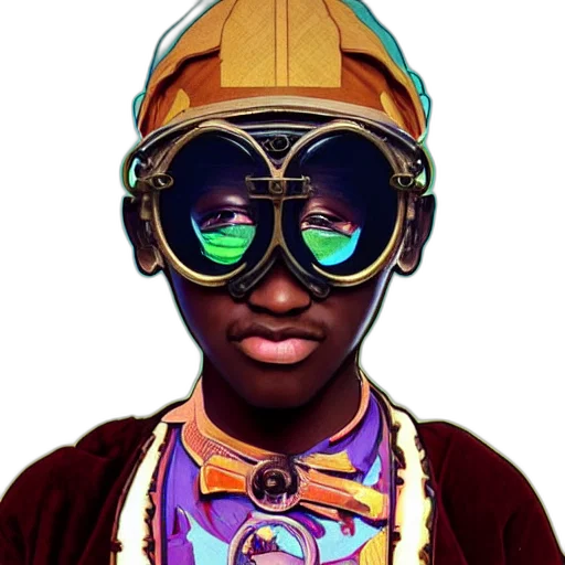 mask, face, staff, hat, 3d render, concept art, photorealistic, cartoon transparent PNG cut-out