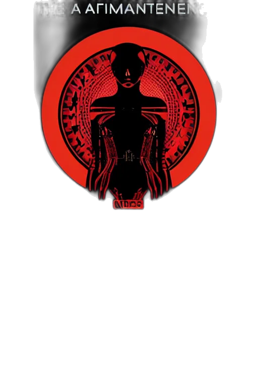 staff, pixel art, concept art, fantasy art, cyberpunk, red, way, artificial transparent PNG cut-out
