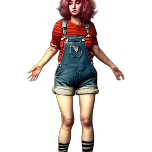 dress, creature, staff, face, concept art, 3d render, pixel art, fantasy art transparent PNG cut-out