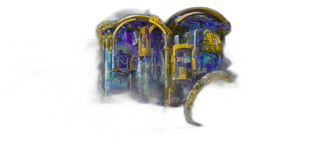 crown, concept art, fantasy art, 3d render transparent PNG cut-out
