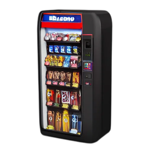 berlusconi, shaped, vending, machine, octane, render, unreal, engine transparent PNG cut-out