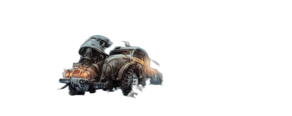 car, robot, weapon, concept art transparent PNG cut-out