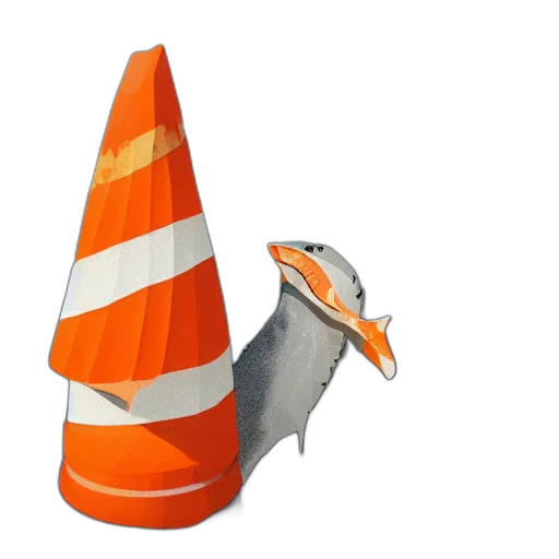 hat, staff, animal, umbrella, 3d render, concept art, photorealistic, broken transparent PNG cut-out