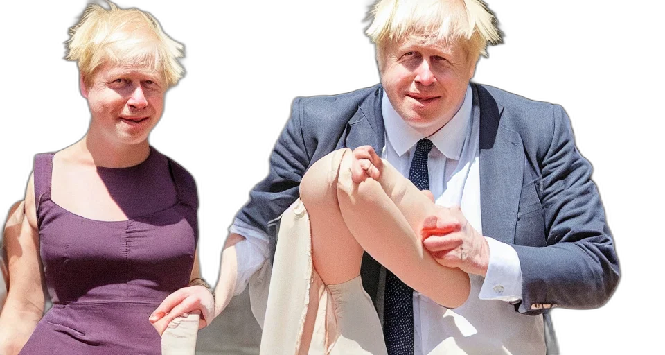 dress, shoes, boris, johnson, wearing, ballerina transparent PNG cut-out