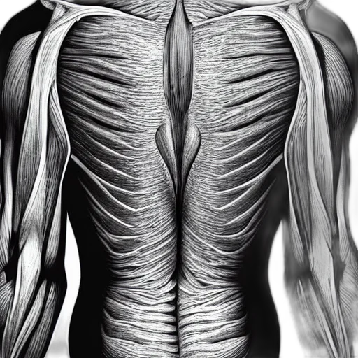 jacket, photorealistic, pencil sketch, concept art, 3d render, very, big, latissimus transparent PNG cut-out