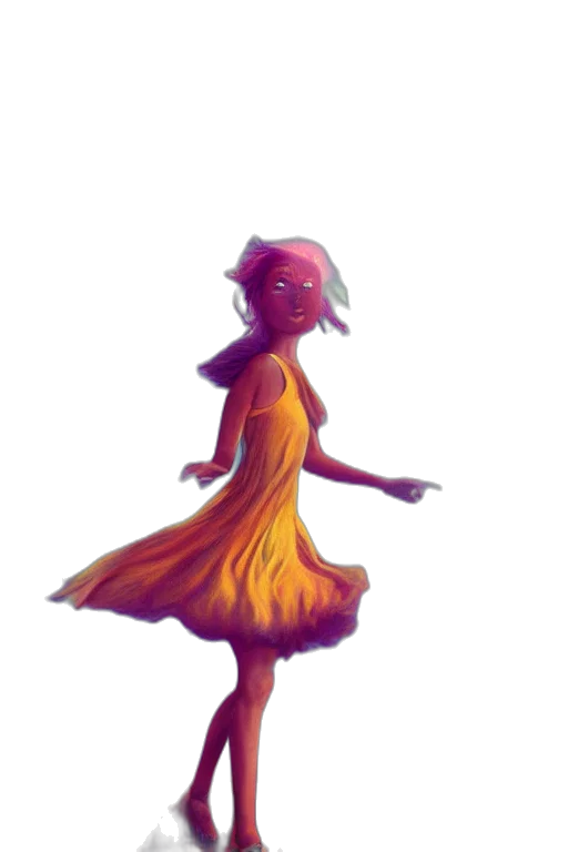 dress, creature, mask, dragon, concept art, fantasy art, watercolor, pixel art transparent PNG cut-out