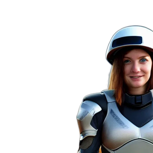 robot, 3d render, concept art, close transparent PNG cut-out