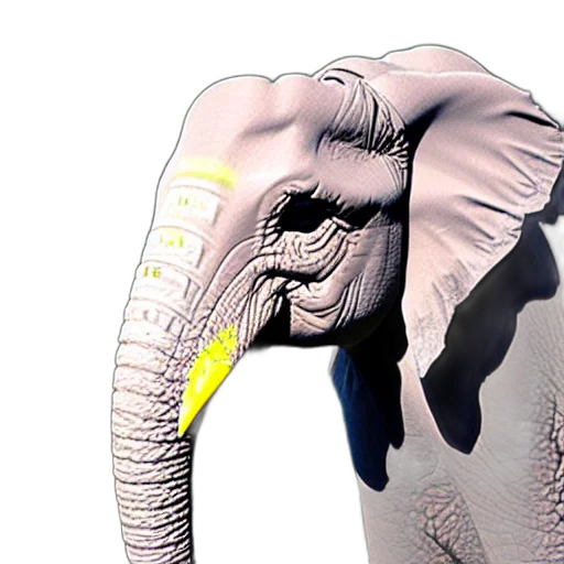 mask, animal, creature, face, 3d render, photorealistic, concept art, elepheagle transparent PNG cut-out