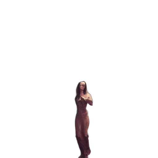 dress, creature, hair, robot transparent PNG cut-out