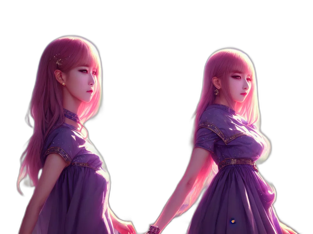 dress, concept art, fantasy art, anime transparent PNG cut-out