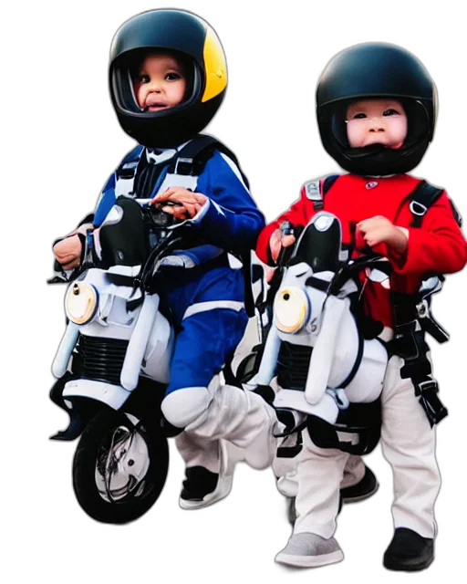 outer space, cute, toddlers, wearing transparent PNG cut-out